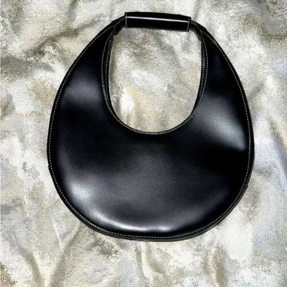 Staud moon black leather bag - Picture 2 of 5